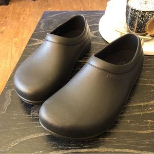 Crocs Unisex-Adult Men's and Women's on The Clock Clog Slip Resistant Work Shoes